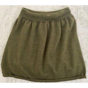 Eileen Fisher Forest Green 100% Merino Wool Skirt Sz Small